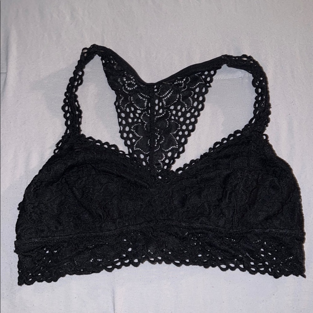 Aerie RacerBack Black Bralette SIZE L